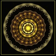 FRACTAL ART DESIGN GREETING CARD Mandala 21